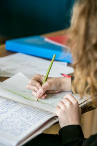 Werken aan de periodeschrift.