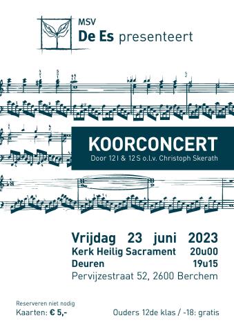 Affiche koorconcert Affiche koorconcert